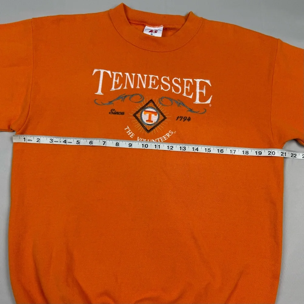 Vtg Tennessee Volunteers Mens Crewneck Sweatshirt Sz Medium 90s Embroidered A2